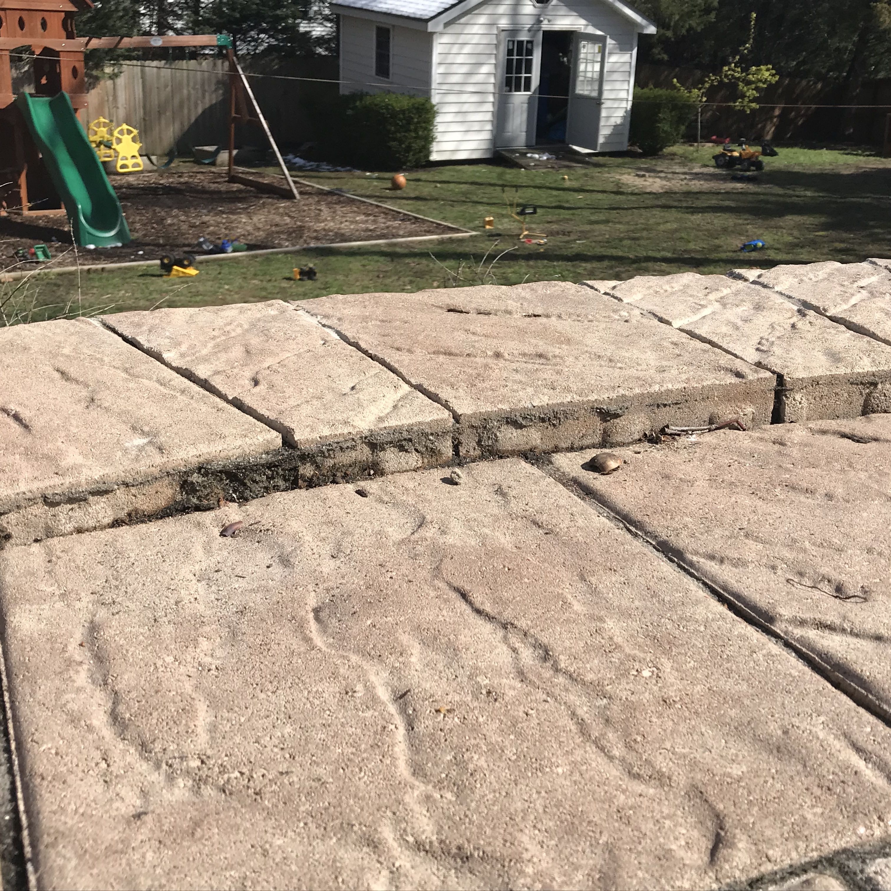 Settling Pavers