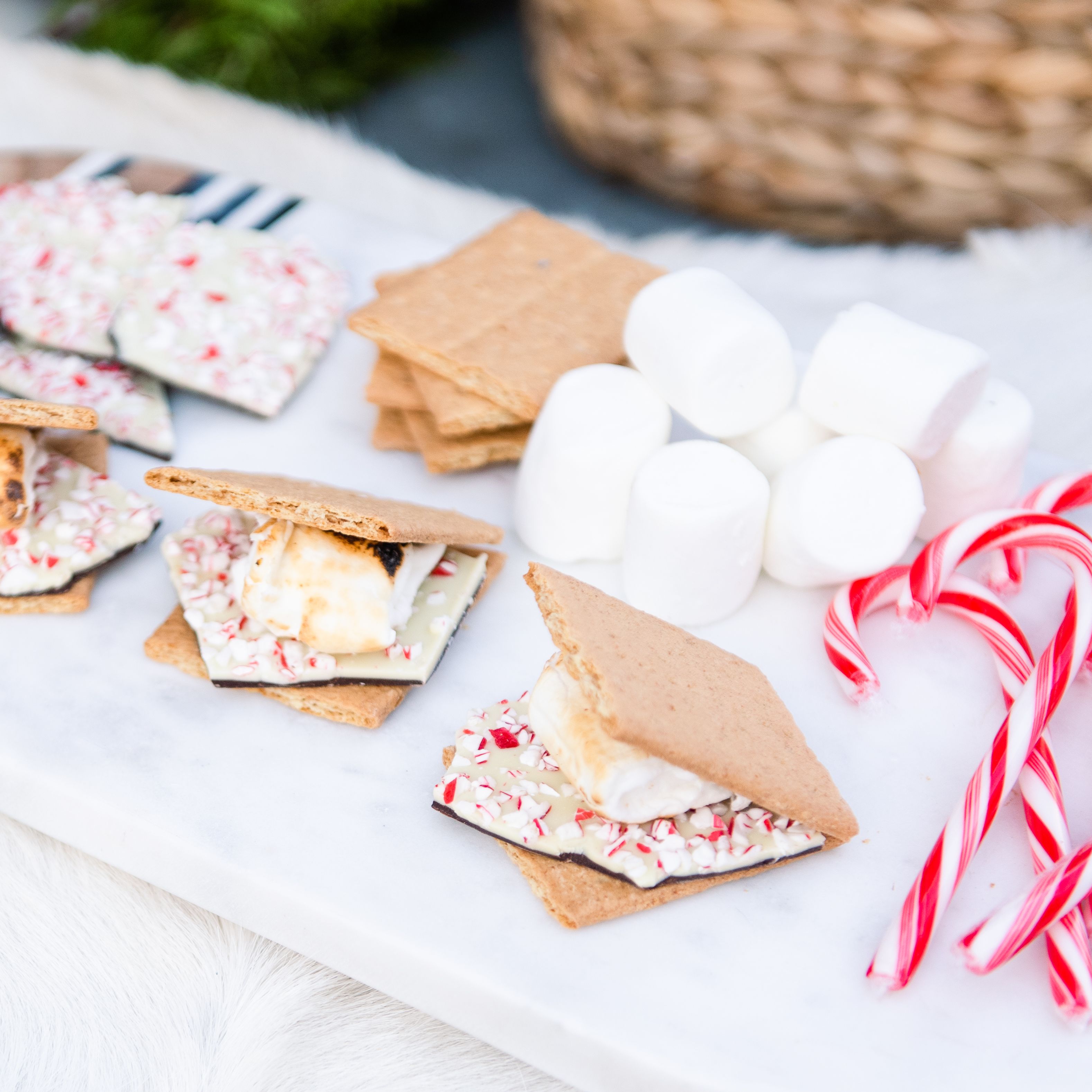 Peppermint Bark S'mores