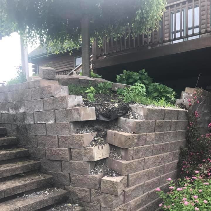 Crumbling Retaining Walls